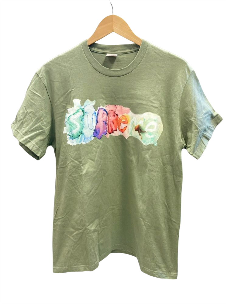 シュプリーム SUPREME Watercolor Tee Light Olive ウォーターカラーT