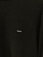 シュプリーム SUPREME sweater コットン 綿ニット セーター 黒 ロゴ セーター 無地 ブラック Lサイズ 101MT-1198