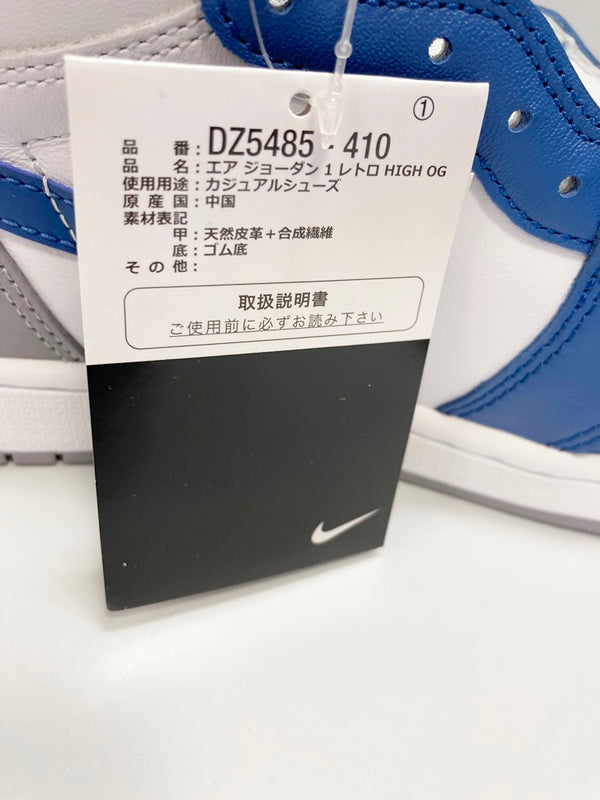 ジョーダン JORDAN NIKE AIR JORDAN 1 RETRO HIGH OG TRUE BLUE/WHITE-CEMENT GREY ナイキ エア ジョーダン 1 レトロ ハイ オリジナル ブルー系 青 ホワイト系 白 シューズ DZ5485-410 メンズ靴 スニーカー ブルー 28.5cm 101-shoes1133