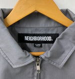 ネイバーフッド NEIGHBORHOOD FRONT ZP ジップ ブルゾン 222TSNH-JKM03 半袖シャツ ロゴ グレー XLサイズ 201MT-2013
