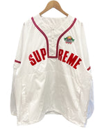 シュプリーム SUPREME Snap-Off Sleeve L/S Baseball Top White 22SS 白 赤  XL トップスその他 ロゴ ホワイト LLサイズ 101MT-1853