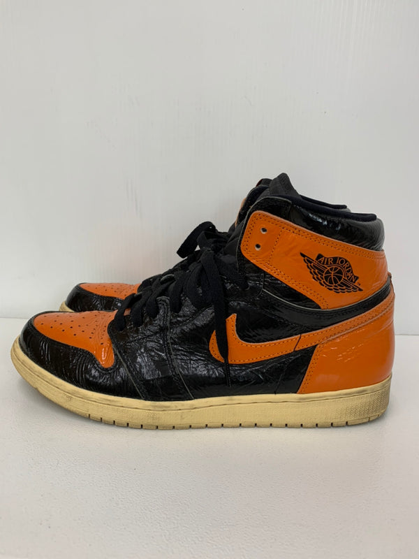 ナイキ NIKE エア ジョーダン 1 レトロ ハイ AIR JORDAN 1 RETRO HIGH OG "SHATTERED BACKBOARD 3.0"BLACK/STARFISH-PALE 555088-028 メンズ靴 スニーカー ロゴ オレンジ 201-shoes167