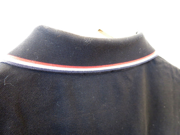 MONCLER モンクレール 半袖 ポロシャツ ロゴ コットン ネイビー メンズ レディース (TP-715)