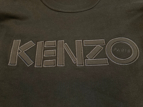 ケンゾー KENZO Dual Fabric Sweatshirt プルオーバー トレーナー スウェット 黒  F955SW1924MC スウェット ロゴ ブラック Mサイズ 101MT-1897