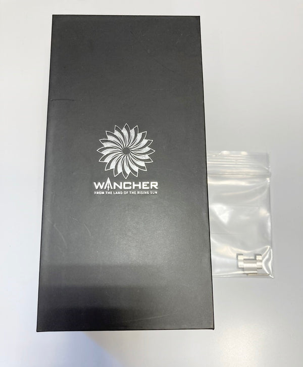 ワンチャー WANCHER WANCHERⅢ RANGER3 10周年記念アニバーサリーモデル 3針アナログ  機械式自動巻き 日本製 21石  シルバー×ブラック メンズ腕時計ブラック 101watch-52