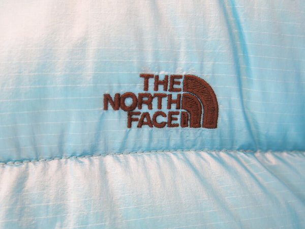 ノースフェイス THE NORTH FACE IERRA SHORT HOODIE シエラショートフーディ スカイブルー ダウン アウター 中綿 青 刺繍ロゴ ナイロン ND18811 ジャケット ワンポイント ブルー LLサイズ 101MT-57