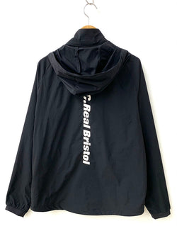 エフシーレアルブリストル F.C.Real Bristol STRETCH LIGHT WEIGHT HOODED BLOUSON ダブルジップ ブルゾン FCRB-220025 ジャケット ロゴ ブラック Lサイズ 201MT-1450