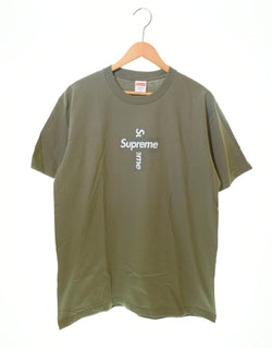 シュプリーム SUPREME 20FW Cross Box Logo Tee クロスボックス Tシャツ ロゴ カーキ Mサイズ 103MT-105
