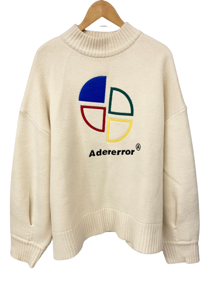 アーダーエラー ADERERROR Slice logo knitwear Ivory セーター 