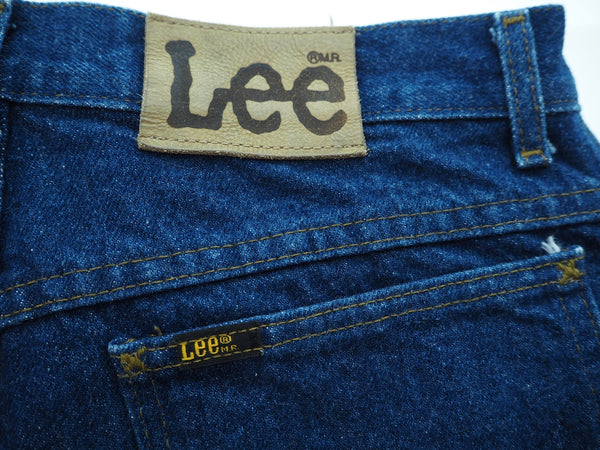 リー Lee RIDERS 80's ビンテージ デニム ジーンズ 32×34 32インチ アメリカ製 デニム 無地 ブルー 101MB-141