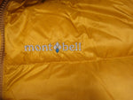 モンベル mont-bell mont-bell アルパイン ダウンパーカ mont-bell ダウンジャケット 黄 オレンジ 袋付き ＃1101407 ジャケット ロゴ イエロー Sサイズ 101MT-176