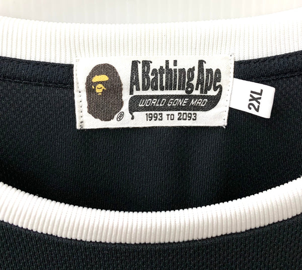 ア ベイシング エイプ A BATHING APE DIRTRACE BMX ロンT ロゴ ブラック 3Lサイズ 201MT-1641