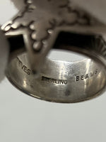 【中古】サンシャインリーブス SUNSHINE REEVES BEAMS スター sterling ビッグサイズ 23号 メンズジュエリー・アクセサリー 指輪・リング ロゴ シルバー 201goods-289