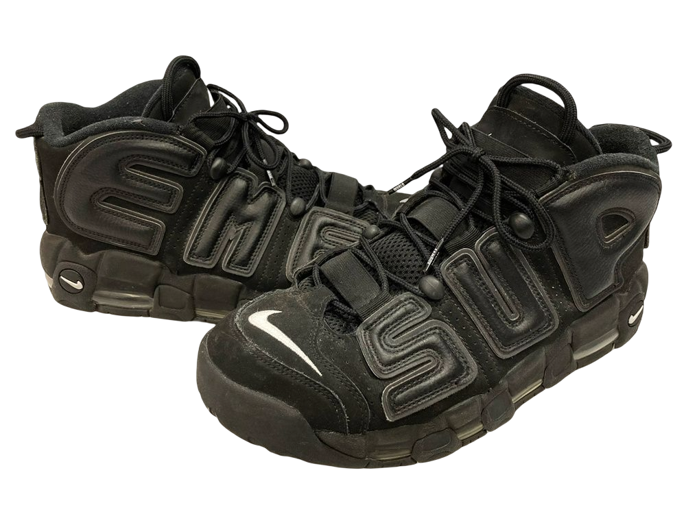 ナイキ NIKE AIR MORE UPTEMPO SUPREME BLACK/BLACK-WHITE エア モア