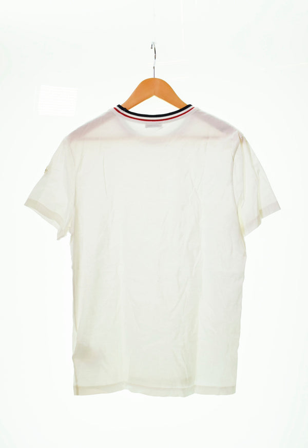 モンクレール MONCLER MAGLIA 半袖Tシャツ 白 C-SCOM-19-15 E20918028300 8390Y Tシャツ ロゴ ホワイト Mサイズ 103MT-67