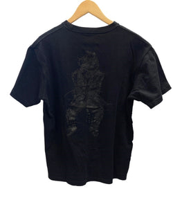 ヨウジ ヤマモト YOHJIYAMAMOTO POUR HOMME × NEW ERA S/S YY PRINT COTTON TEE Black 黒 半袖 サイズ 4 Tシャツ ロゴ ブラック 101MT-2087