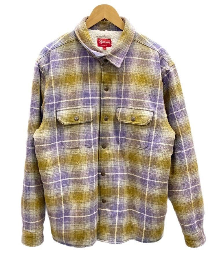 SUPREME シュプリーム 22AW Shearling Lined Flannel Shirt シアリング