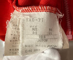 アディダス adidas デサント 70s ヴィンテージ 西ドイツ W.GERMANY TECHNO トラックジャケット ジャージ 赤 レッドライン 刺繍ロゴ TAD-7T ジャージ ライン レッド 101MT-632