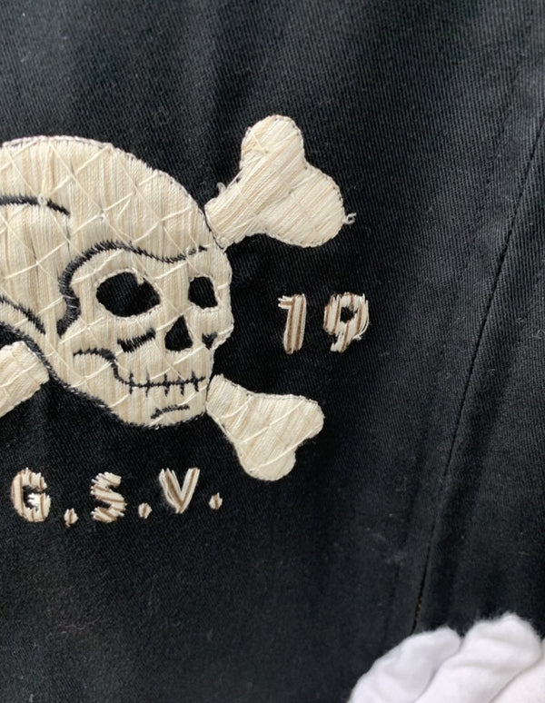 ギャングスタービル GANGSTARVILLE ジップアップ 薄ジャケット ジャケット 刺繍 ブラック Lサイズ 201MT-520