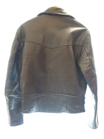 サヴォイクロージング SAVOY CLOTHING ダブル ライダース レザージャケット サイズ40 黒 ジャケット 無地 ブラック 101MT-102