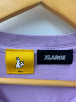 エクストララージ XLARGE  × FR2 コラボ S/S TEE Biker Girl Logo ロゴ Tシャツ プリント パープル Mサイズ 201MT-947