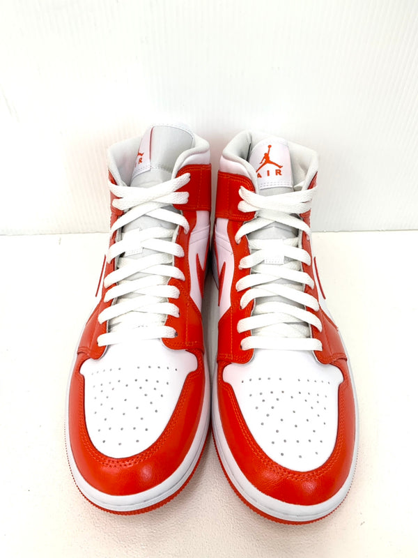 ナイキ NIKE ウィメンズ エア ジョーダン 1 ミッド WMNS AIR JORDAN 1 MID WHITE/HABANERO RED-WHITE BQ6472-116 メンズ靴 スニーカー ロゴ レッド 201-shoes163