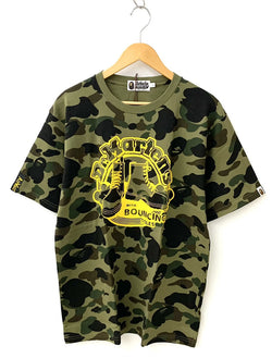 アベイシングエイプ A BATHING APE × ドクターマーチン Dr.Martens ファーストカモ Tee 001CSE231902X Tシャツ カモフラージュ・迷彩 カーキ Lサイズ 201MT-815