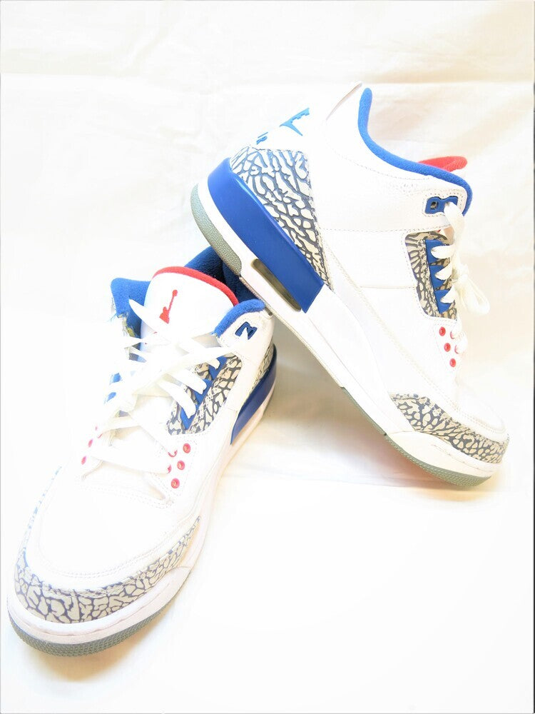 NIKE AIR JORDAN 3 RETRO OG TRUE BLUE 2016 white/fire red-true blue