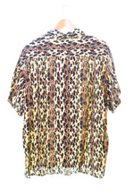 ワコマリア WACKO MARIA オープンカラーシャツ ベージュ  半袖シャツ 総柄 ベージュ Lサイズ 103MT-116