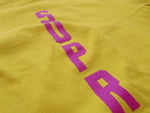 シュプリーム SUPREME THRASHER スラッシャー コラボ 17SS Tee 黄色系  ロゴ バックプリント Tシャツ プリント イエロー Mサイズ 101MT-50