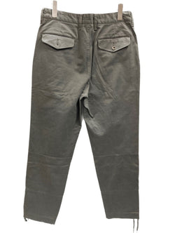 オーラリー AURALEE WASHED FINX BUGGY SATIN NARROW FIELD PANTS CHARCOAL GRAY ボトム  A21AP02FB ボトムスその他 無地 グレー サイズ 4 101MB-381