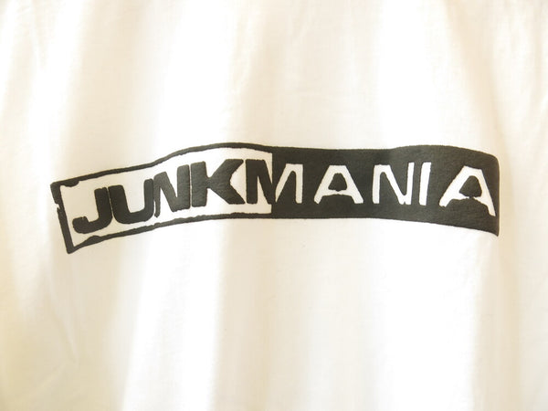 JUNKMANIA/ジャンクマニア/ジャンク/ロゴ/ロゴT/白T/ホワイト/白/Tシャツ/プリント/Xl/XL