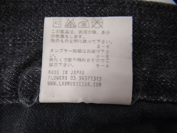 LAD MUSICIAN ラッドミュージシャン デニム パンツ ジーンズ ブラック 黒 MADE IN JAPAN 日本製 メンズ サイズ42 (BT-228)