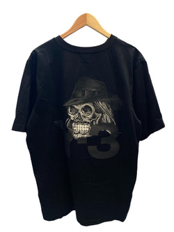 ワイスリー Y-3 アディダス adidas ヨウジヤマモト YOHJI YAMAMOTO Skull Tee Black スカルTシャツ トップス カットソー 黒 バックプリント ロゴ 刺繍 Tシャツ スカル ブラック Lサイズ 101MT-1691