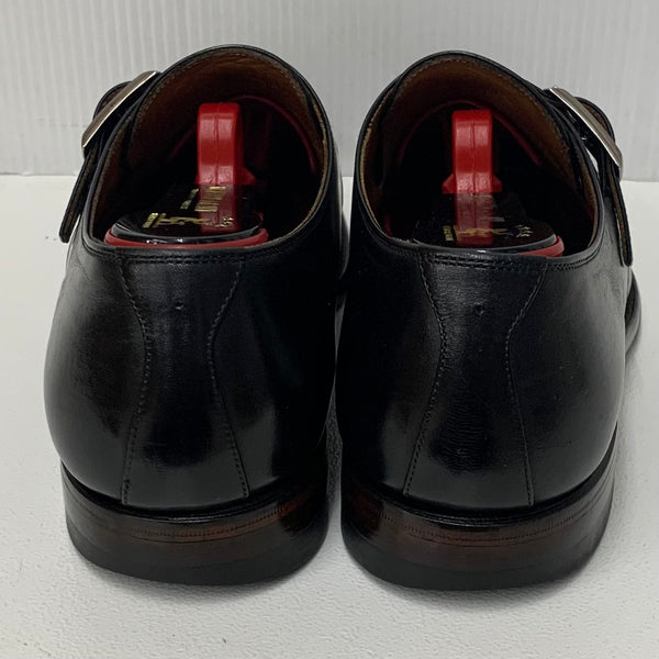 スコッチグレイン SCOTCHGRAIN モンクシューズ シューキーパー付き 24.5cm 7977 メンズ靴 ビジネスシューズ 無地 ブラック 201-shoes354