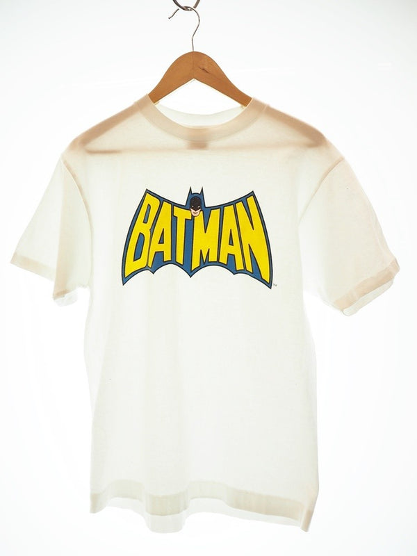 ア ベイシング エイプ A BATHING APE ×DC BATMAN BAPE バットマン プリントTシャツ 白 半袖カットソー トップス メンズ Tシャツ プリント ホワイト Mサイズ 101MT-414