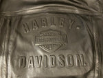 ハーレーダビットソン Harley-Davidson レザージャケット シングルライダース ブラック系 黒  98136-03VM ジャケット ロゴ ブラック Mサイズ 101MT-1291