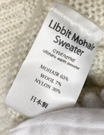 サイバーダイン CYbERdYNE 2021.LIBBIT Mohair sweaterLibbit Mohair Sweater ブラック × ホワイト × レッド リビットモヘアセーター モヘアニット  スタンドカラー  ワンサイズ セーター ライン マルチカラー フリーサイズ 101MT-1924