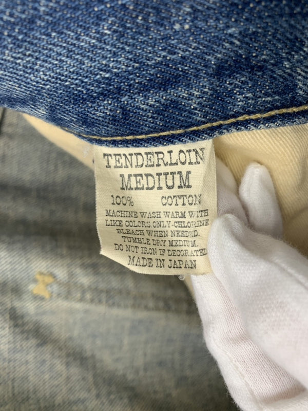 テンダーロイン TENDERLOIN デニムパンツ ジーンズ デニム 無地 ブルー Mサイズ 201MB-158