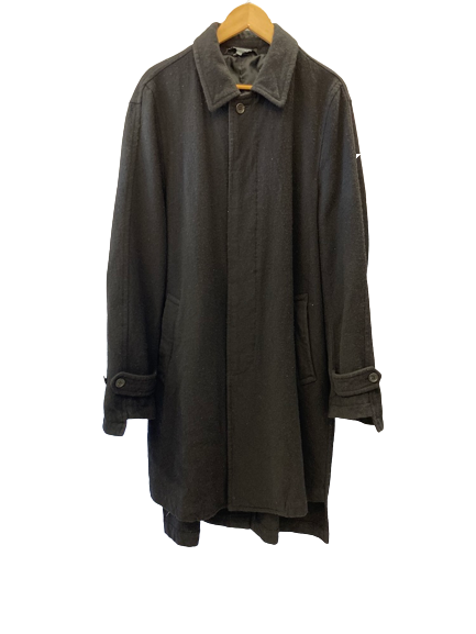 コムデギャルソン COMME des GARCONS BLACK COMME des GARCONS 19AW ステンカラーコート ロングコート 黒 ブラック ウール  1D-C001 ジャケット 無地 ブラック Lサイズ 101MT-475