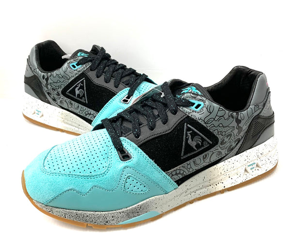 ルコック スポルティフ le coq sportif KICKS LAB. × Steven Harrington LCS R 1000 SH QMT-7102BG メンズ靴 スニーカー ロゴ グリーン 27cm 201-shoes519