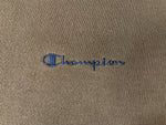 チャンピオン Champion AUTHENTIC ATHLETIC APPAREL トレーナー トップス カーキ系 刺繍 ロゴ  スウェット ロゴ カーキ Lサイズ 101MT-934