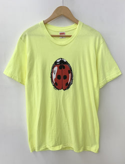 シュプリーム SUPREME Ladybug Tee てんとう虫 グラフィック 18SS Tシャツ プリント イエロー Mサイズ 201MT-227