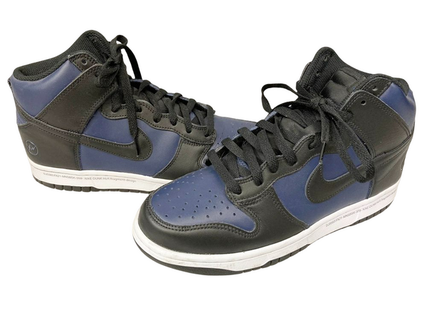 ナイキ NIKE DUNK HI / FRAGMENT DESIGN TOKYO ダンク ハイ フラグメント デザイン トーキョーミッドナイトネイビー ネイビー系 紺 シューズ DJ0383-400 メンズ靴 スニーカー ネイビー 27cm 101-shoes881