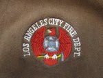 チャンピオン Champion チャンピョン 90年代 90’s LOS ANGELES CITY FIRE DEPT 茶 REVERSE WEAVE カーディガン 刺繍 ブラウン LLサイズ 101MT-142