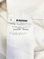ジルサンダー JIL SANDER 21SS SWEATSHIRT ロゴパーカー プルオーバー 白  JPUS707533 MS248608 パーカ ロゴ ホワイト Mサイズ 101MT-1974