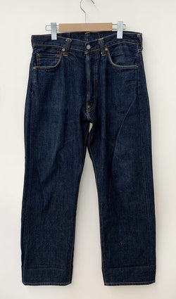 【中古】エヴィス EVISU デニムパンツ ジーンズ パンツ Lot 2001 No.3 デニム ロゴ ブルー 201MB-90