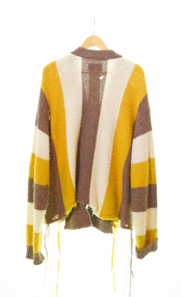 ダブレット doublet ZIP UP STRIPE CARDIGAN ジップアップ