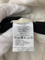 ワコマリア WACKO MARIA GUILTY PARTIES ブルゾン スナップボタン ロゴ ジャケット ストライプ ホワイト Lサイズ 201MT-1068