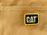 キャタピラー CAT ワークウェア キャンバス ジャケット コート ヴィンテージ アメリカ製 ジャケット アウター ベージュ系  C7497 ジャケット ロゴ ベージュ Lサイズ 101MT-954